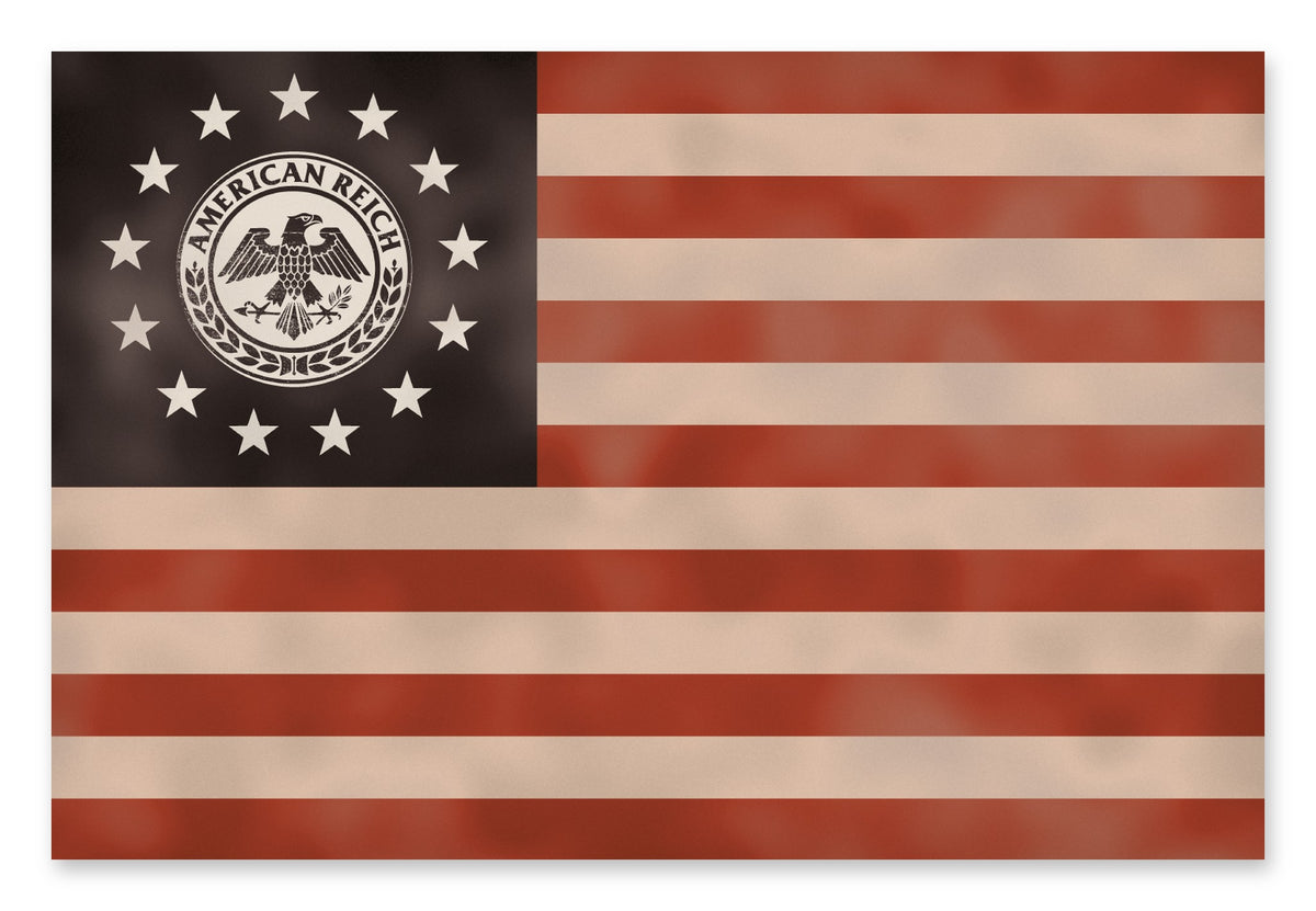 AR Betsy Ross inspired flag 2x3, red white and blue weathered
