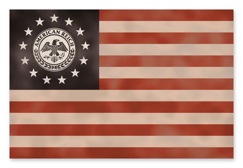 AR Betsy Ross inspired flag 2x3, red white and blue weathered