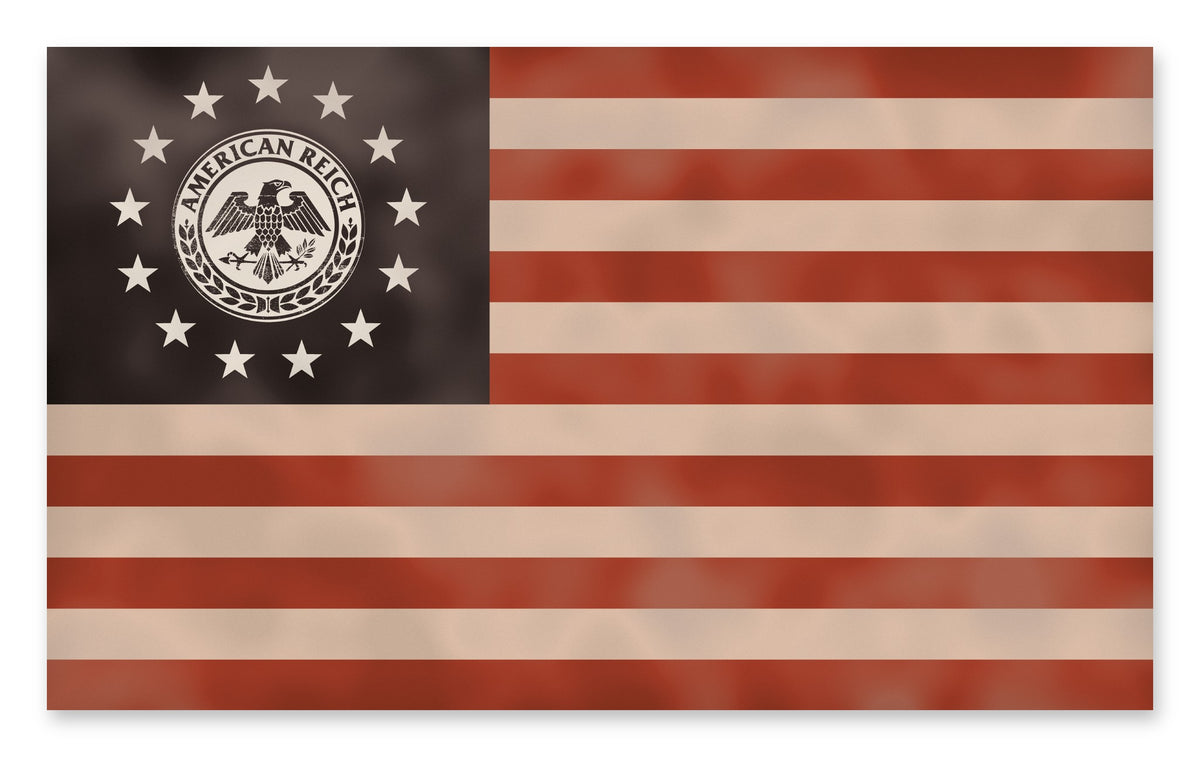 AR Betsy Ross inspired flag 3x5, red white and blue weathered