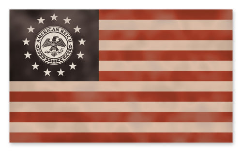 AR Betsy Ross inspired flag 3x5, red white and blue weathered