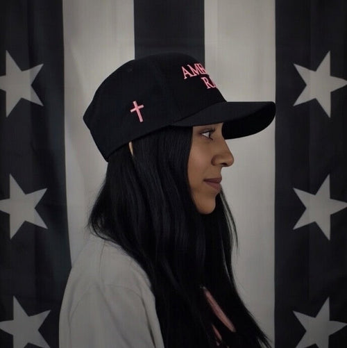 "First Lady" Embroidered in Pink Flat-bill SnapBack Embroidered