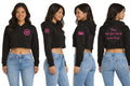 Think Pink Women's Cropped Hoodie
