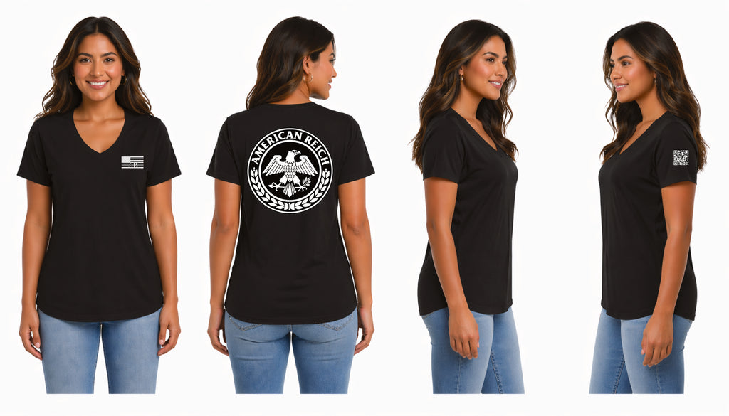 The Leadership Flag Woman's V Neck T-Shirt