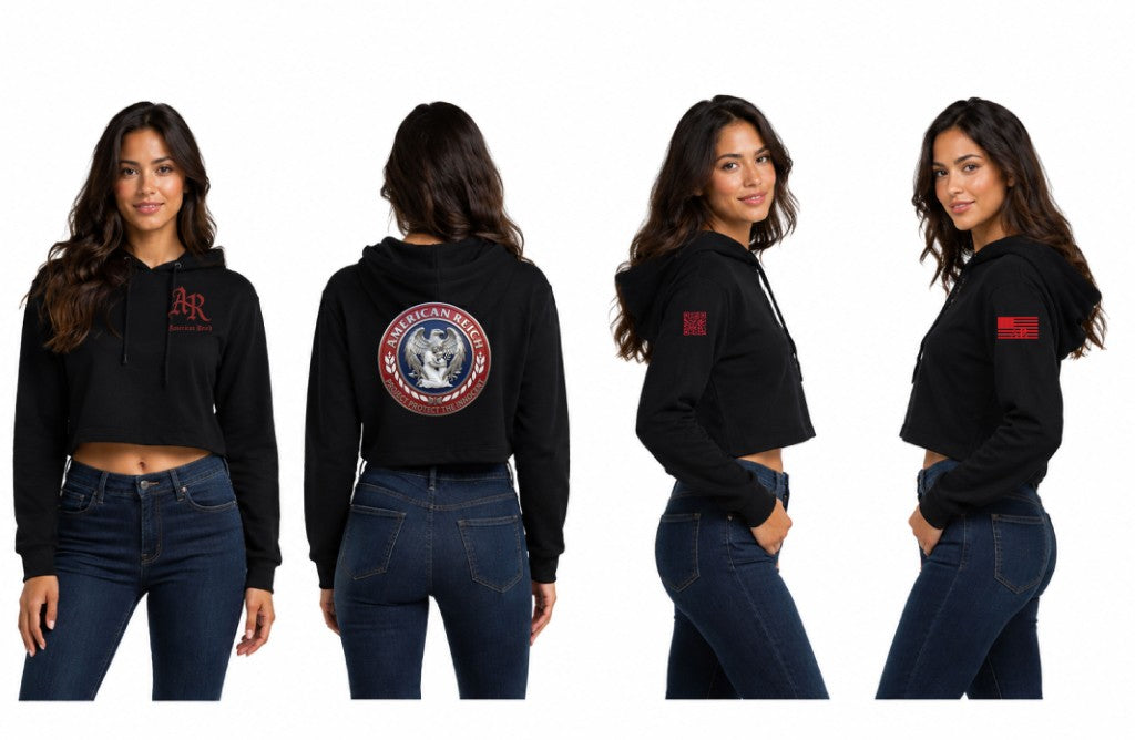 Project Protect the Innocent Women's Cropped Hoodie