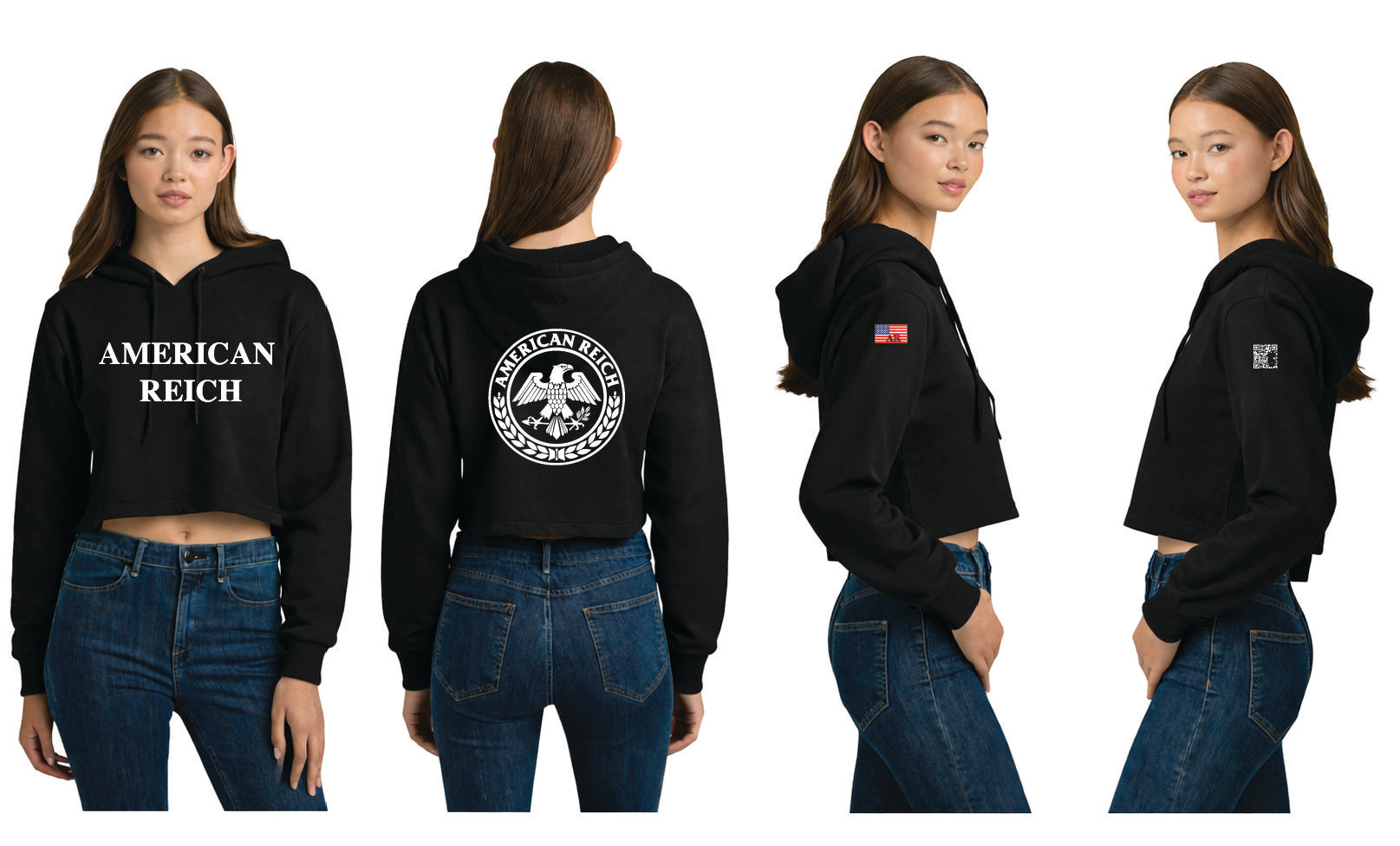 The Patriot Women's Cropped Hoodie